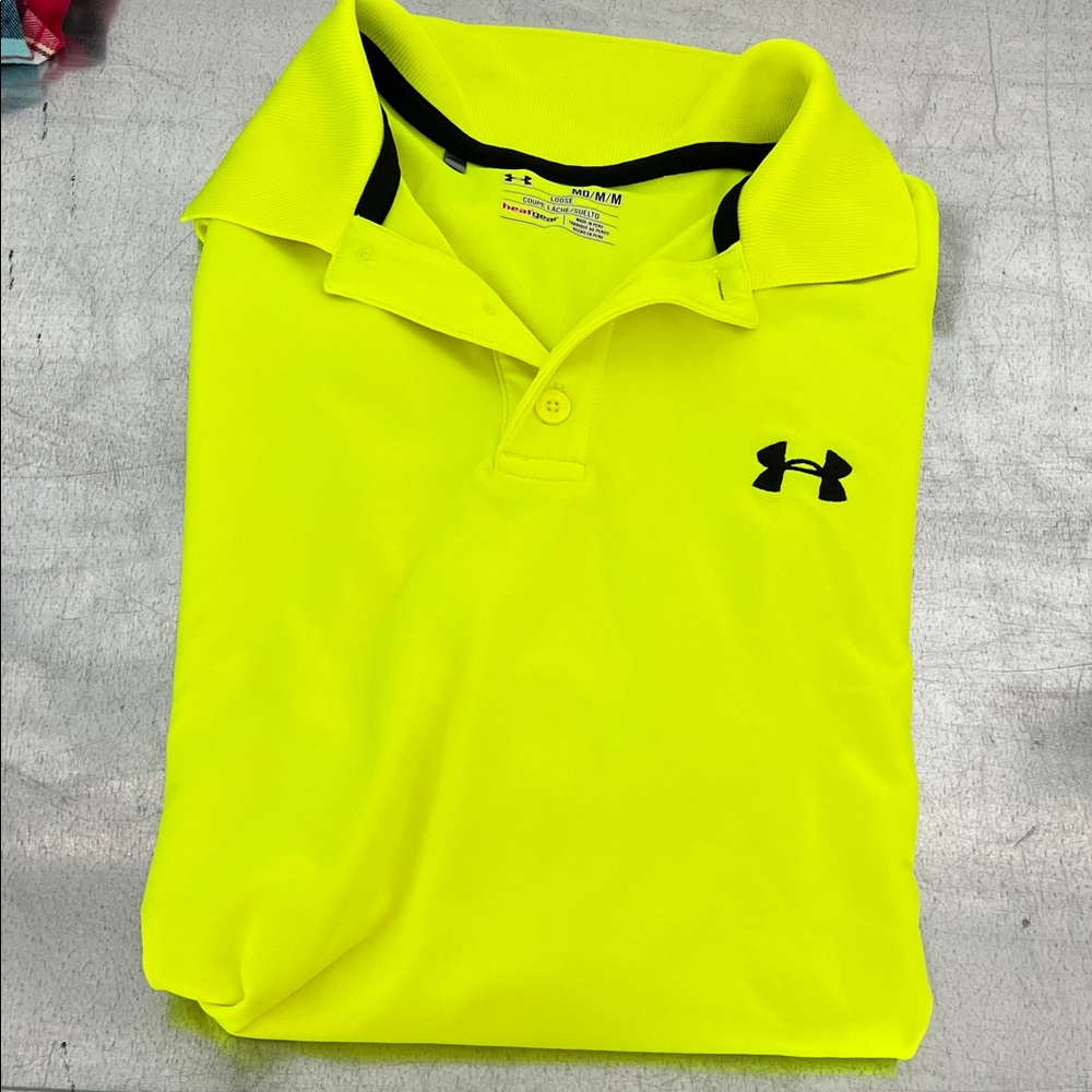Under Armour Men’s Bright Yellow Polo Shirt